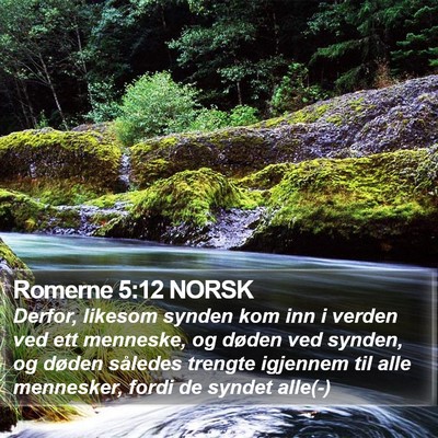 Romerne 5:12 NORSK Bible Verse Image