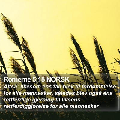 Romerne 5:18 NORSK Bible Verse Image