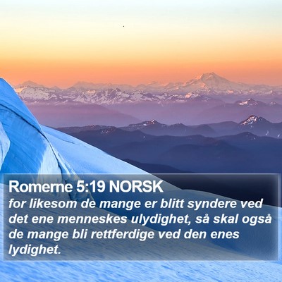 Romerne 5:19 NORSK Bible Verse Image