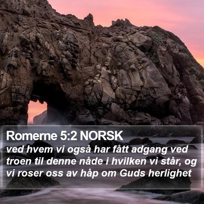 Romerne 5:2 NORSK Bible Verse Image
