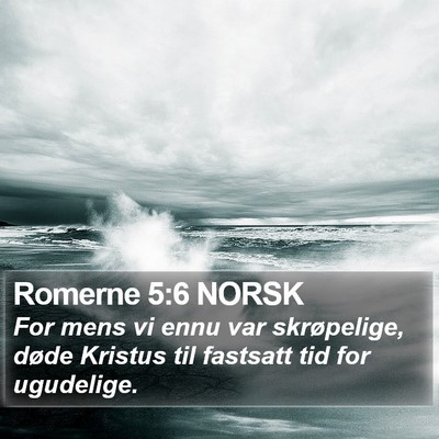 Romerne 5:6 NORSK Bible Verse Image