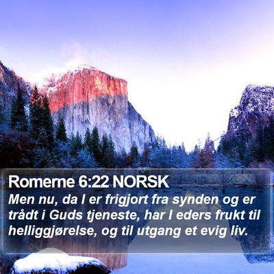 Romerne 6:22 NORSK Bible Verse Image