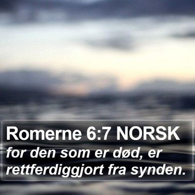Romerne 6:7 NORSK Bible Verse Image