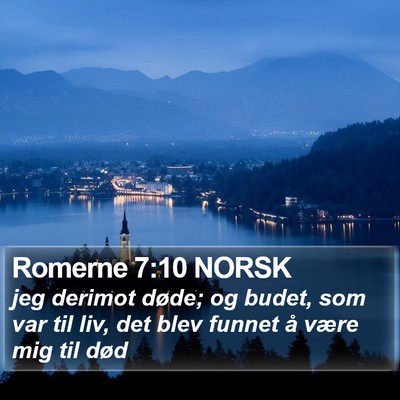 Romerne 7:10 NORSK Bible Verse Image