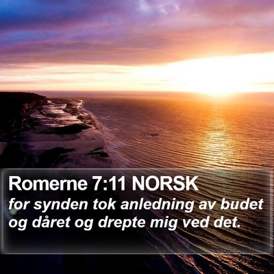 Romerne 7:11 NORSK Bible Verse Image