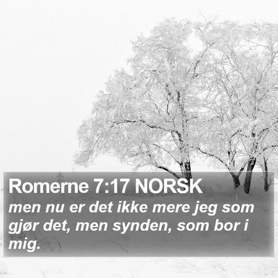Romerne 7:17 NORSK Bible Verse Image