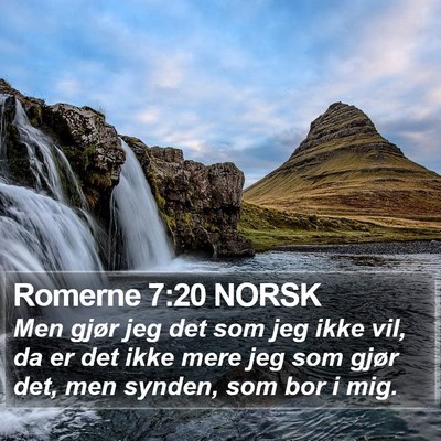 Romerne 7:20 NORSK Bible Verse Image