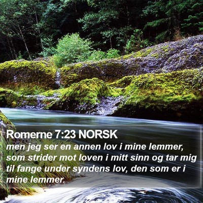 Romerne 7:23 NORSK Bible Verse Image