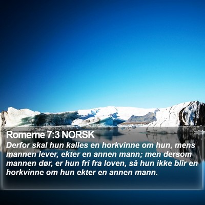 Romerne 7:3 NORSK Bible Verse Image