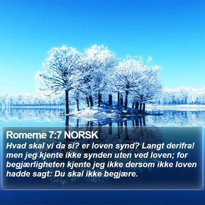 Romerne 7:7 NORSK Bible Verse Image