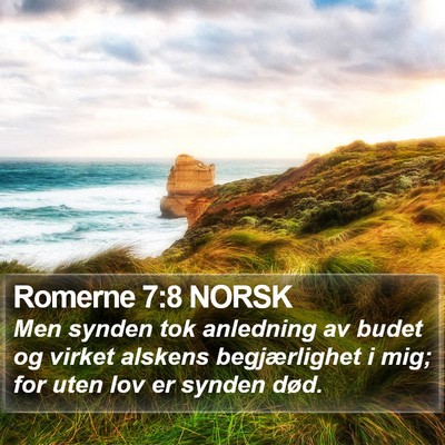 Romerne 7:8 NORSK Bible Verse Image