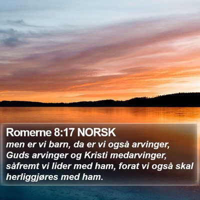 Romerne 8:17 NORSK Bible Verse Image