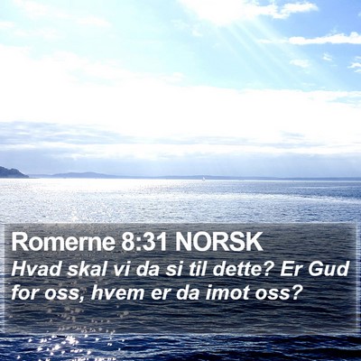 Romerne 8:31 NORSK Bible Verse Image