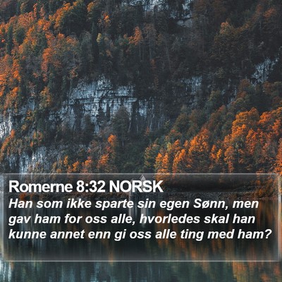 Romerne 8:32 NORSK Bible Verse Image