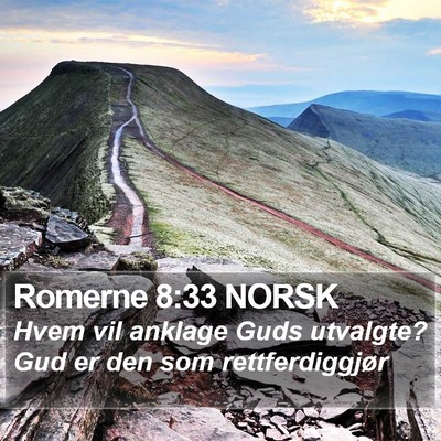 Romerne 8:33 NORSK Bible Verse Image