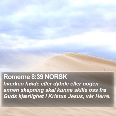 Romerne 8:39 NORSK Bible Verse Image