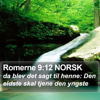 Romerne 9:12 NORSK Bible Verse Image