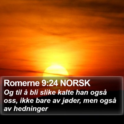 Romerne 9:24 NORSK Bible Verse Image