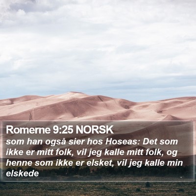 Romerne 9:25 NORSK Bible Verse Image