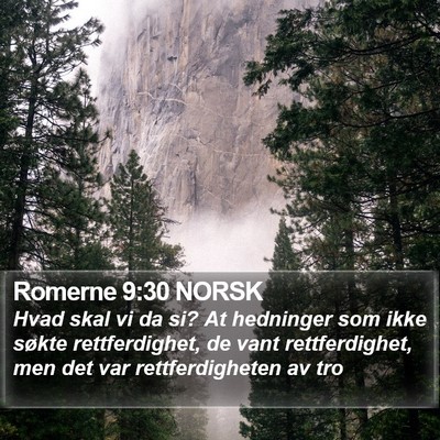 Romerne 9:30 NORSK Bible Verse Image