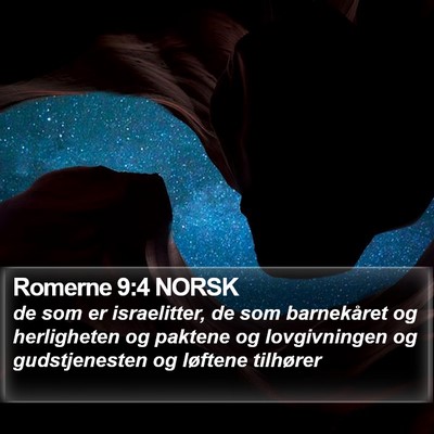 Romerne 9:4 NORSK Bible Verse Image