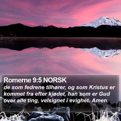 Romerne 9:5 NORSK Bible Verse Image