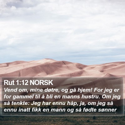 Rut 1:12 NORSK Bible Verse Image