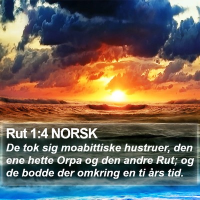 Rut 1:4 NORSK Bible Verse Image