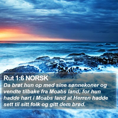 Rut 1:6 NORSK Bible Verse Image