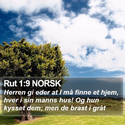 Rut 1:9 NORSK Bible Verse Image