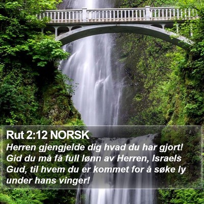 Rut 2:12 NORSK Bible Verse Image