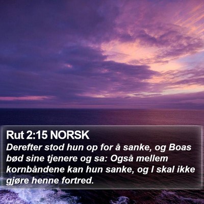 Rut 2:15 NORSK Bible Verse Image