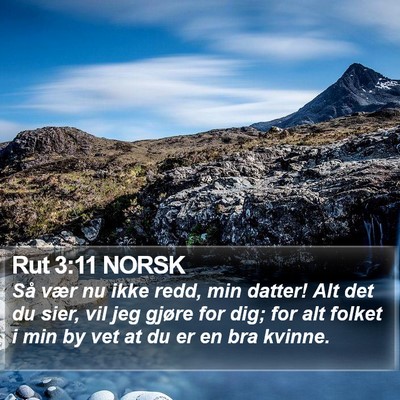 Rut 3:11 NORSK Bible Verse Image