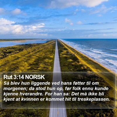 Rut 3:14 NORSK Bible Verse Image