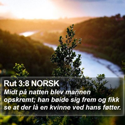 Rut 3:8 NORSK Bible Verse Image
