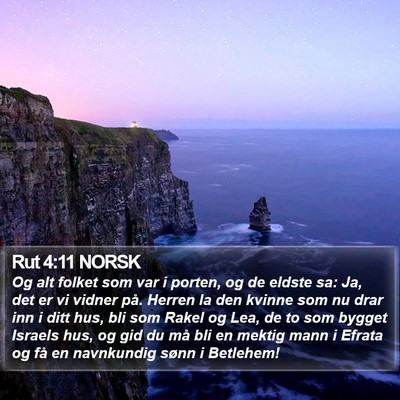Rut 4:11 NORSK Bible Verse Image
