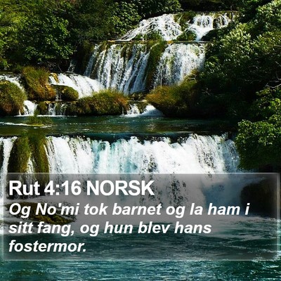 Rut 4:16 NORSK Bible Verse Image