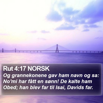 Rut 4:17 NORSK Bible Verse Image