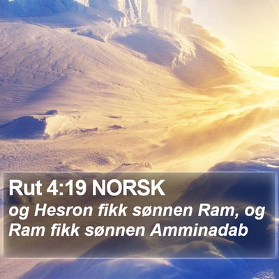 Rut 4:19 NORSK Bible Verse Image