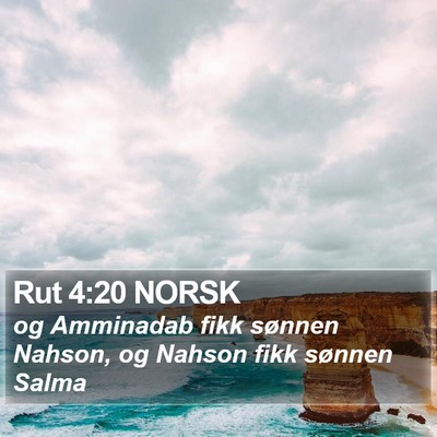 Rut 4:20 NORSK Bible Verse Image