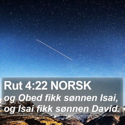 Rut 4:22 NORSK Bible Verse Image