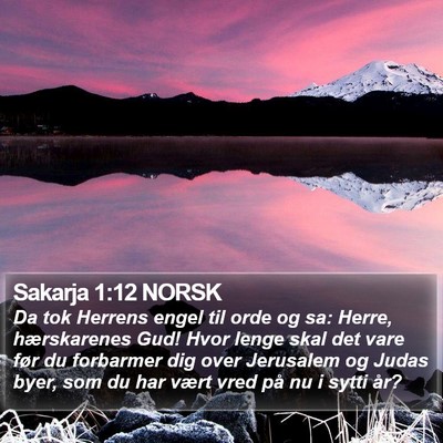 Sakarja 1:12 NORSK Bible Verse Image