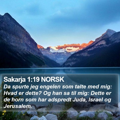 Sakarja 1:19 NORSK Bible Verse Image