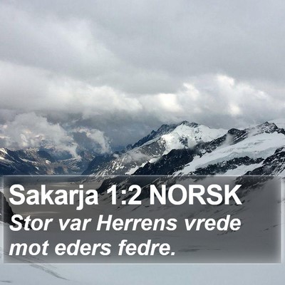 Sakarja 1:2 NORSK Bible Verse Image