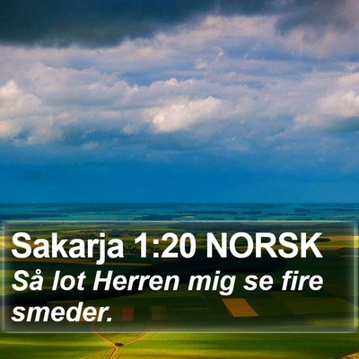 Sakarja 1:20 NORSK Bible Verse Image