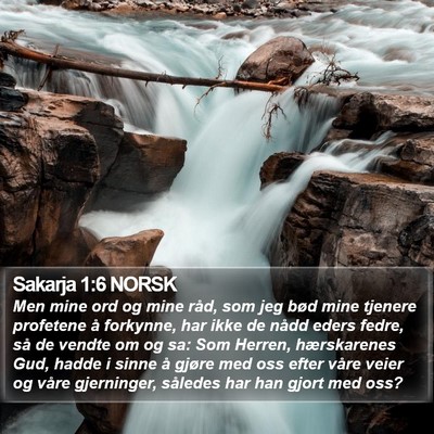 Sakarja 1:6 NORSK Bible Verse Image