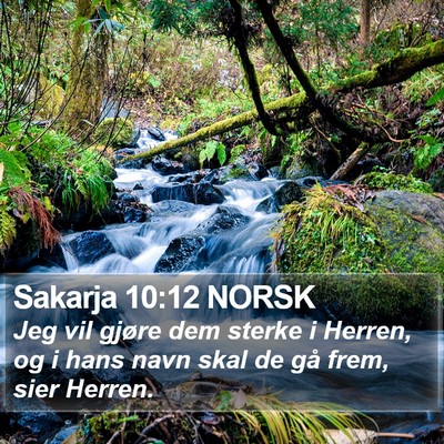 Sakarja 10:12 NORSK Bible Verse Image