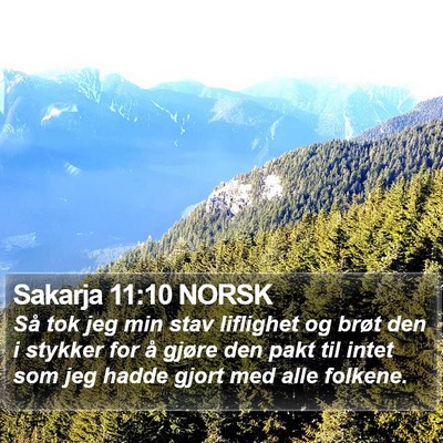 Sakarja 11:10 NORSK Bible Verse Image