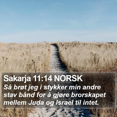 Sakarja 11:14 NORSK Bible Verse Image