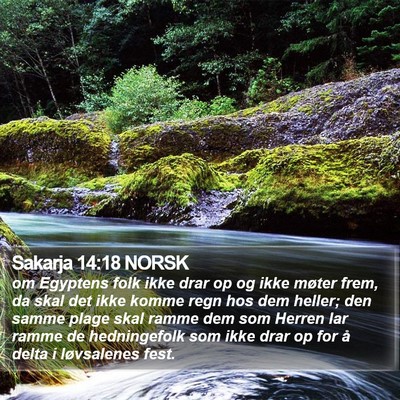Sakarja 14:18 NORSK Bible Verse Image